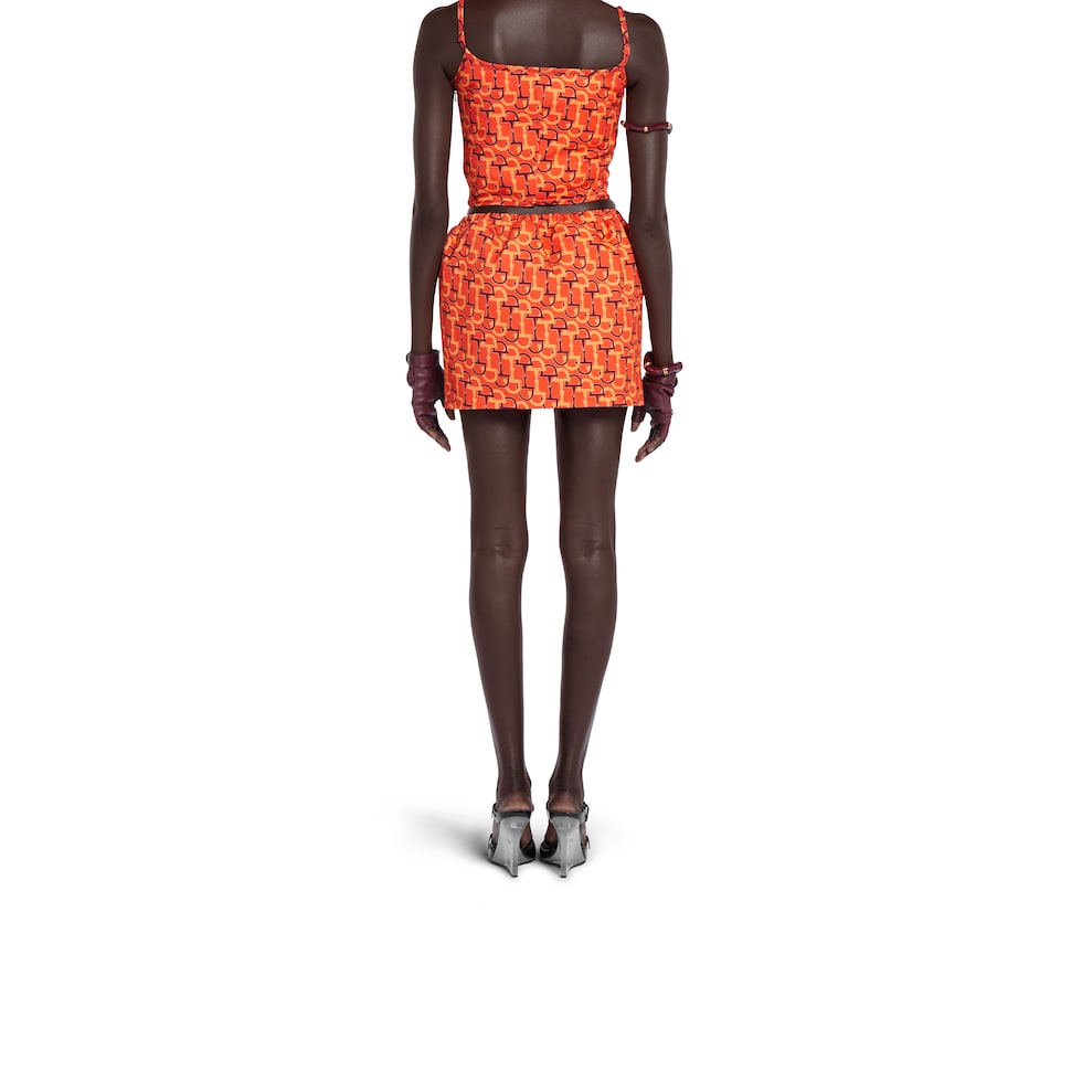 スカート GUCCI Women Skirts 832799 ORANGE Children's GG canvas skirt in beige and blue | GUCCI® US