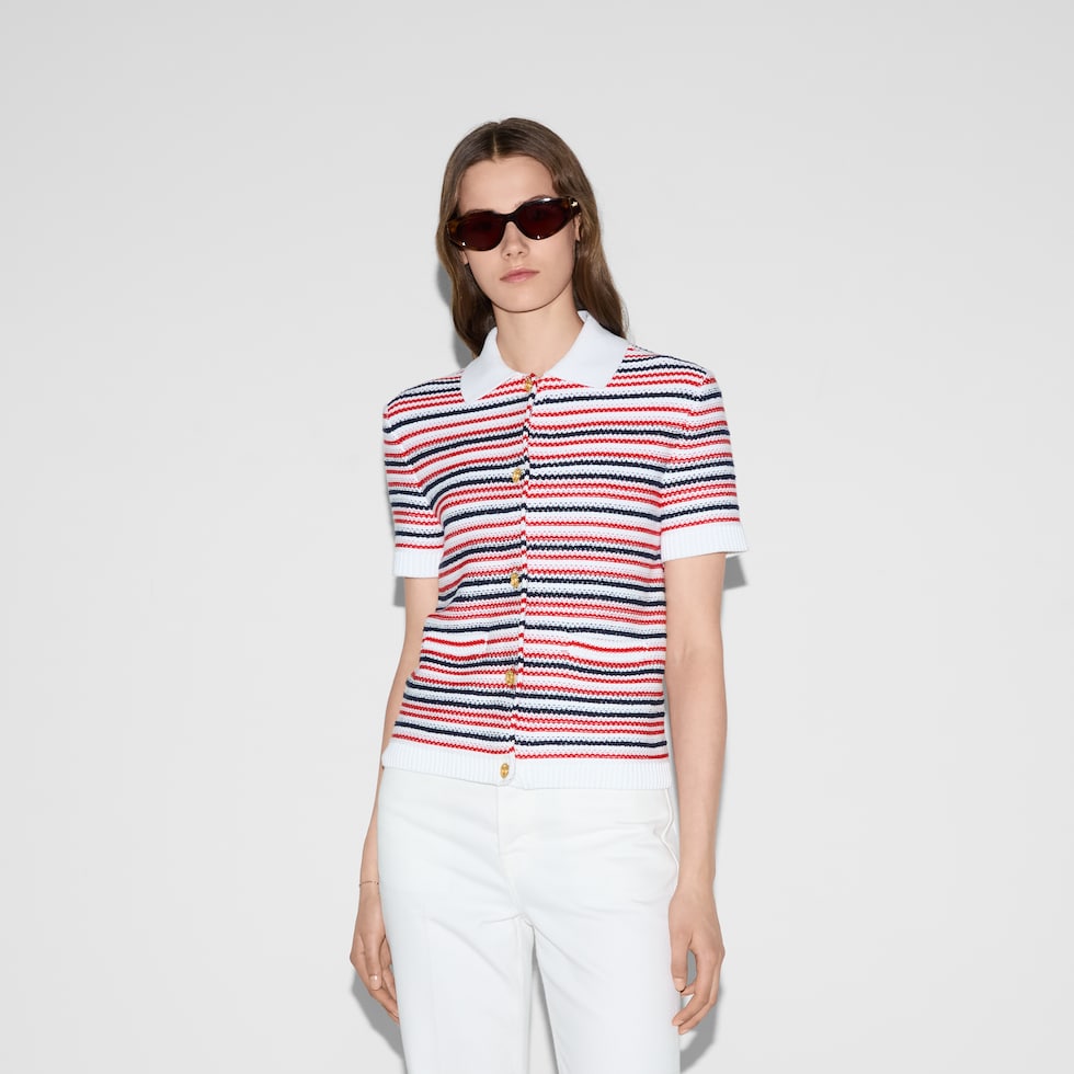 Gucci 25C Fine wool polo top 228202