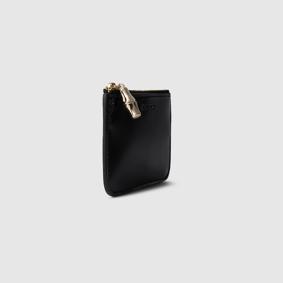 最も信頼できる leather black in bamboo with case key Zip | US GUCCI® 小物