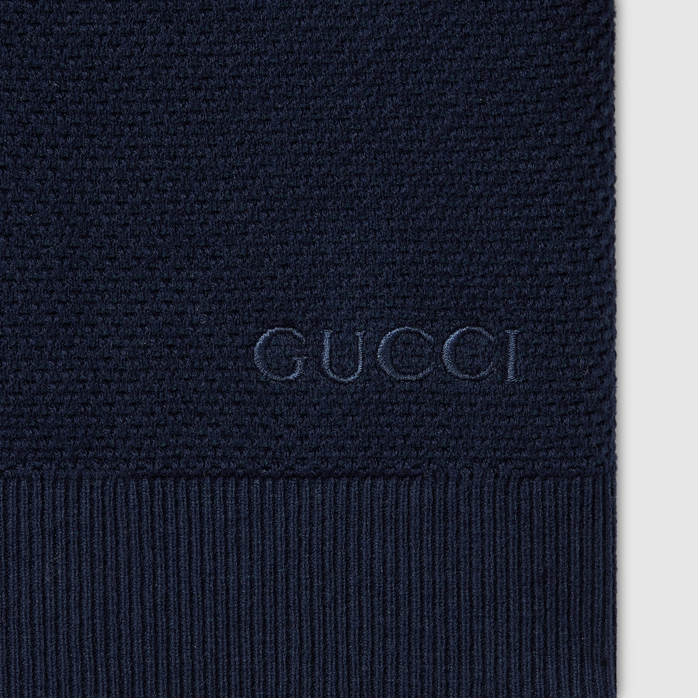 GUCCI フリル付きカーディガン ネイビー 807878_XKEWH_4180_001_100_0000