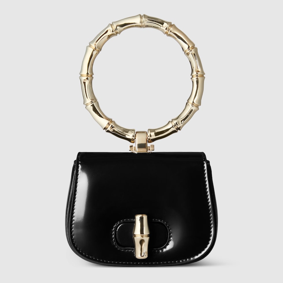 Gucci Bamboo Night nano bag in black leather | GUCCI® US