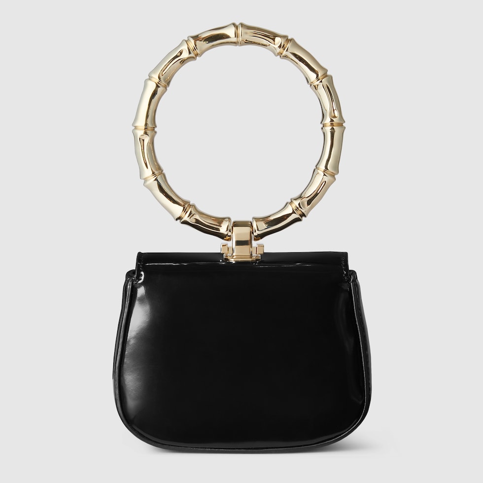 注目の新作♪【GUCCI】〔バンブー ナイト〕ジップウォレット バンブー付き ジップアラウンドウォレットブラウン レザー