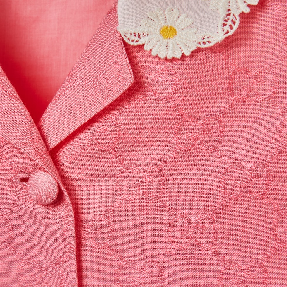 Children's GG cotton dress in pink | GUCCI® US