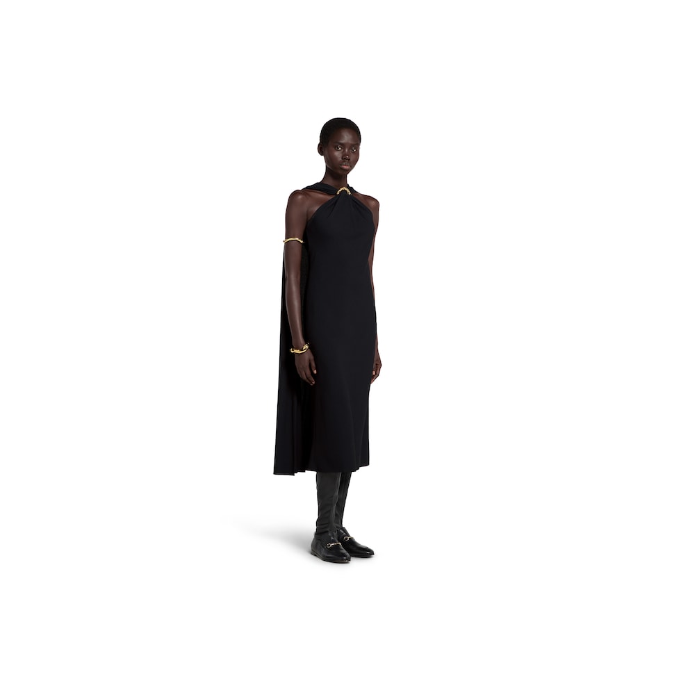 ワンピース A FERRETTI Woman Dress Black 04396625 555 Alberta-Ferretti-Pieced-Black-