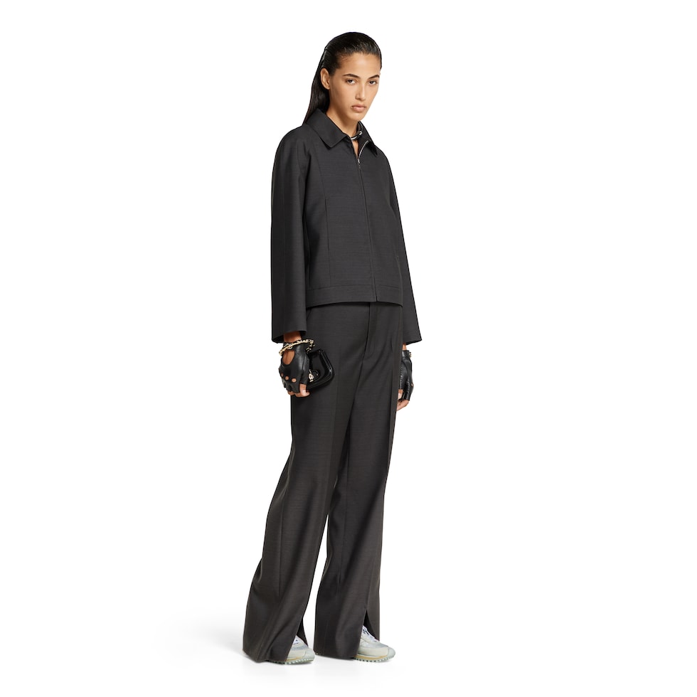 レビューの多い高評価商品特集！ fit petite waist low Oversize wool SG GUCCI® | grey in pant 小物