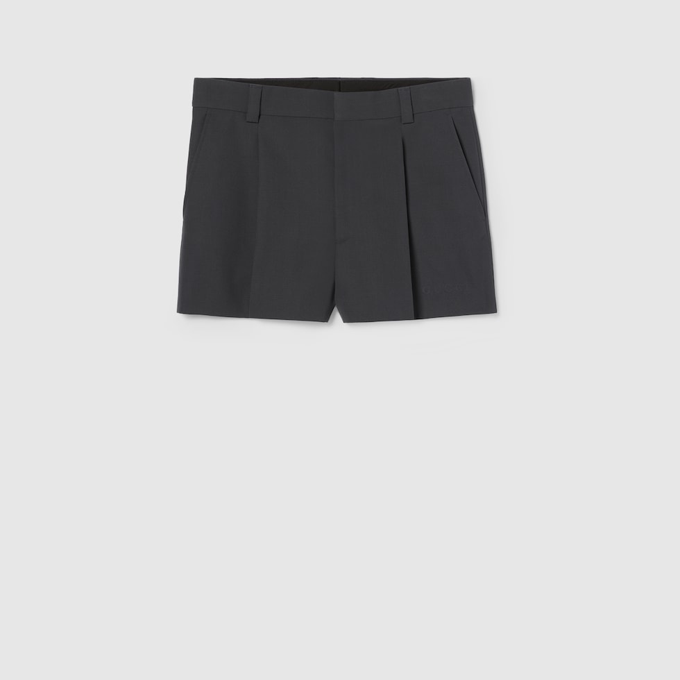 新作☆【GUCCI】ウール クロップド丈 パンツ（黒） org.jpg