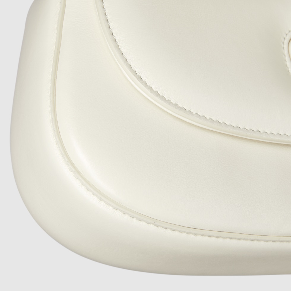 Gucci Bamboo Diva small top handle bag in white leather