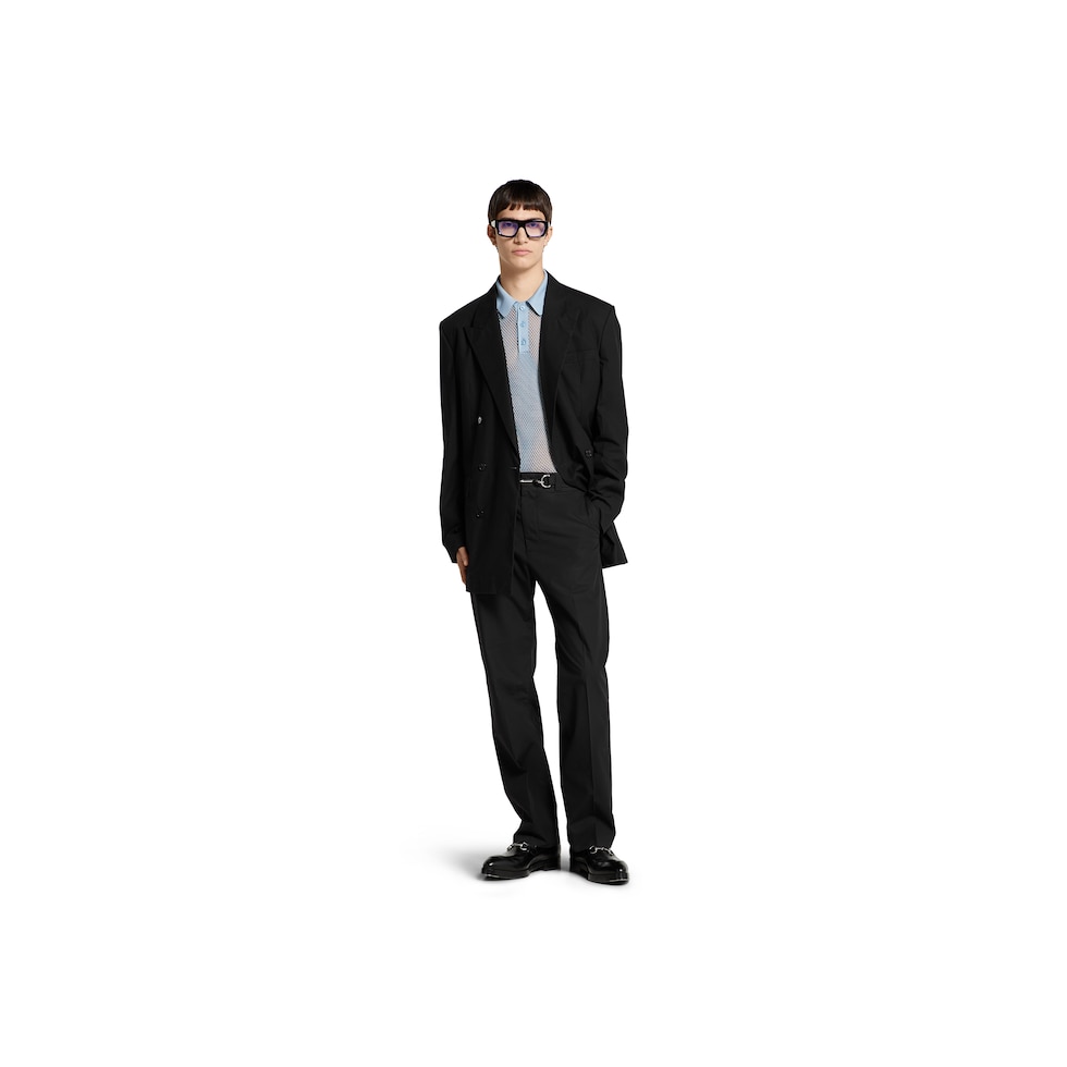 Cotton poplin pant in black | GUCCI® US