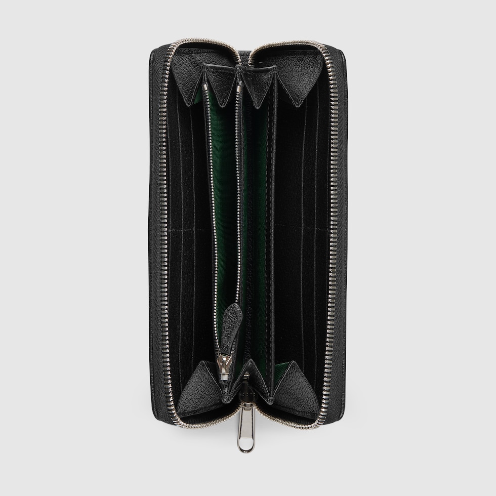 【すぐ届く】GUCCI オフィディア ウォレット オフィディア〕ジップアラウンドウォレットブラック ソフト