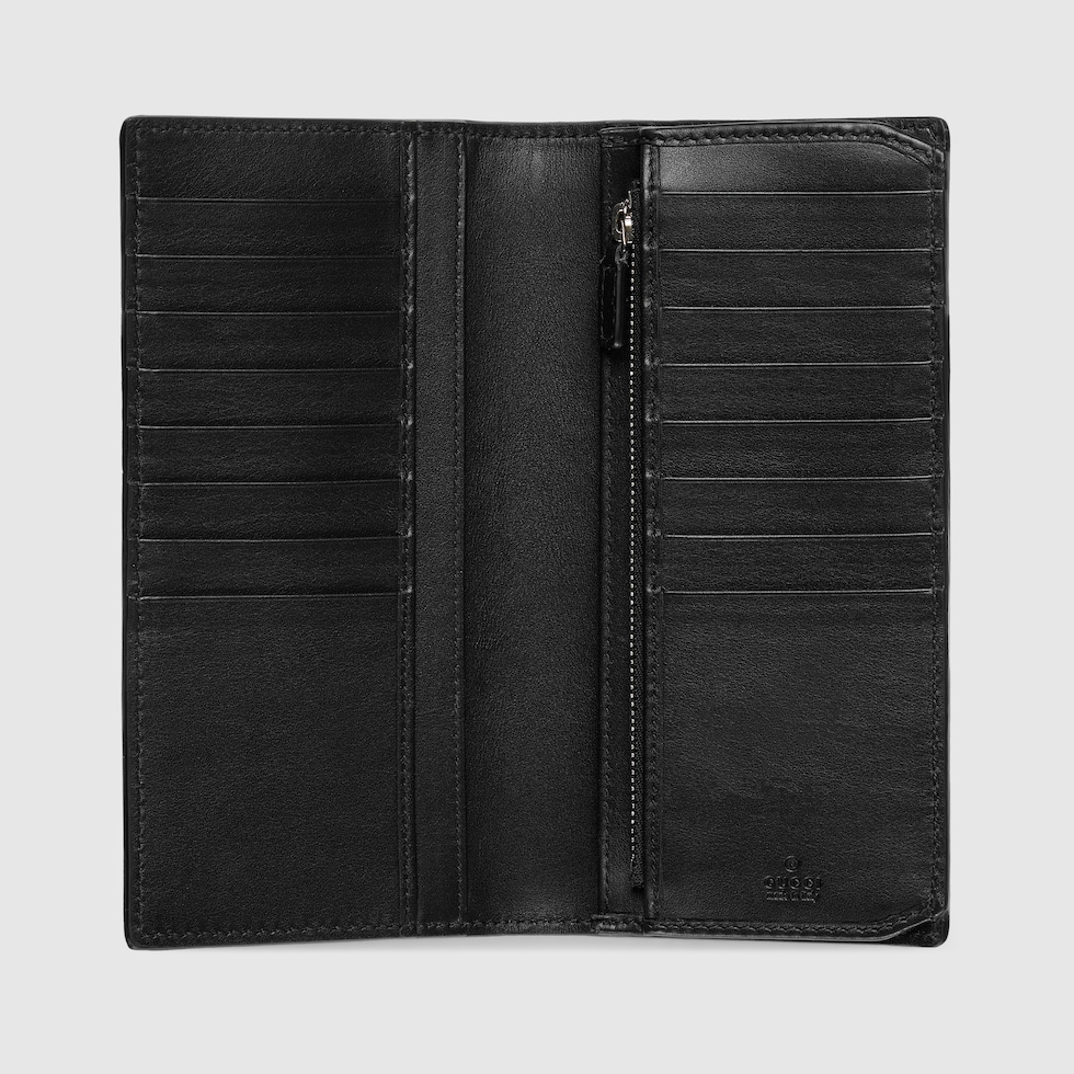 【関税&送料込】Gucci Black Leather Gucci Imprint Wallet Gucci Imprint long wallet in black GG leather | GUCCI® US
