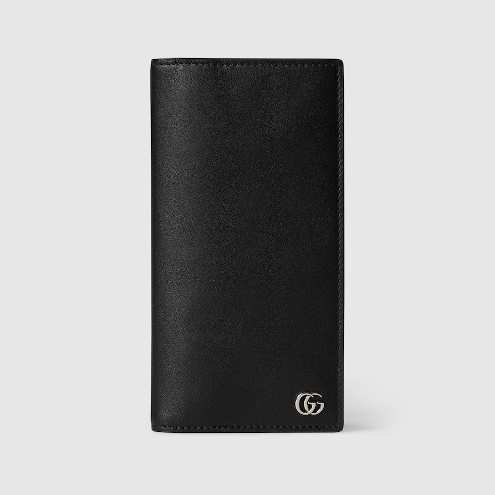 ダブルG ロング ウォレットブラック ソフトレザー | GUCCI公式