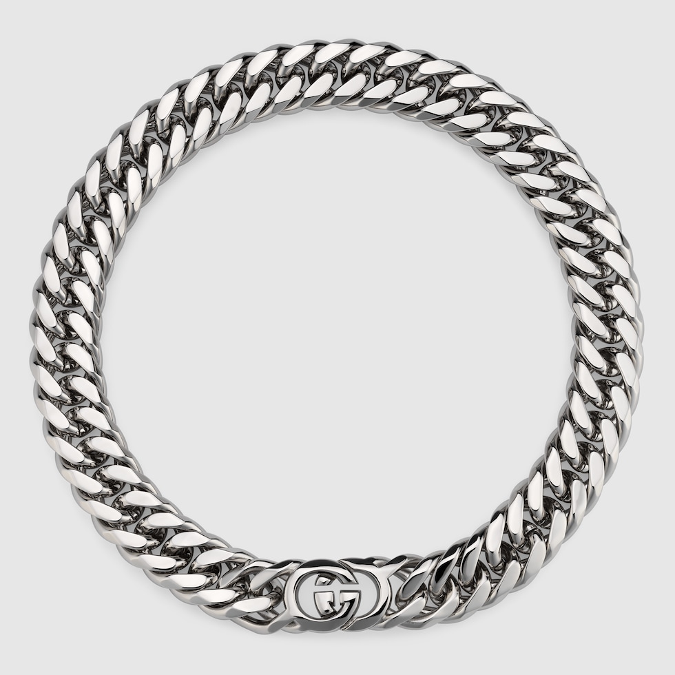 注目の新作♪【GUCCI】〔グッチ シンボル〕チェーンネックレス グッチ インターロッキング〕ネックレススターリングシルバー