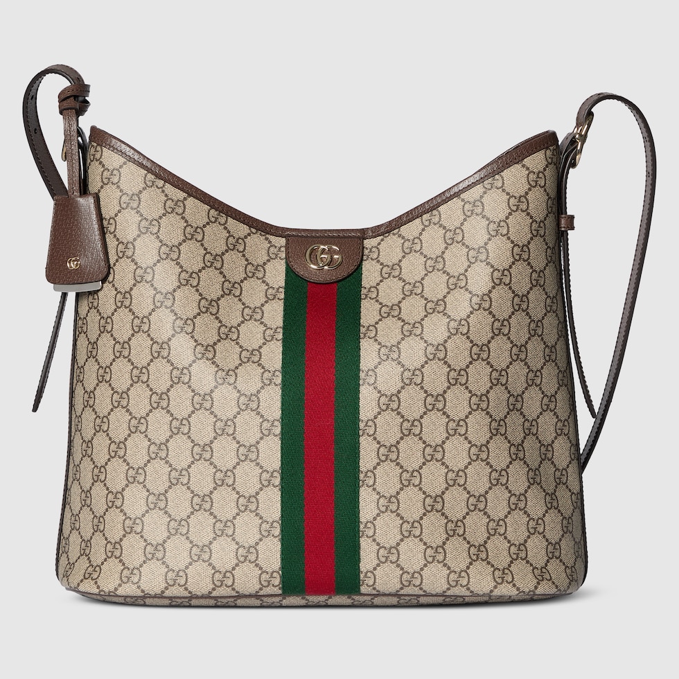 【GUCCI】OPHIDIA SHOULDER BAG●838477FAE0P9746 Ophidia mini shoulder bag in beige and brown GG fabric