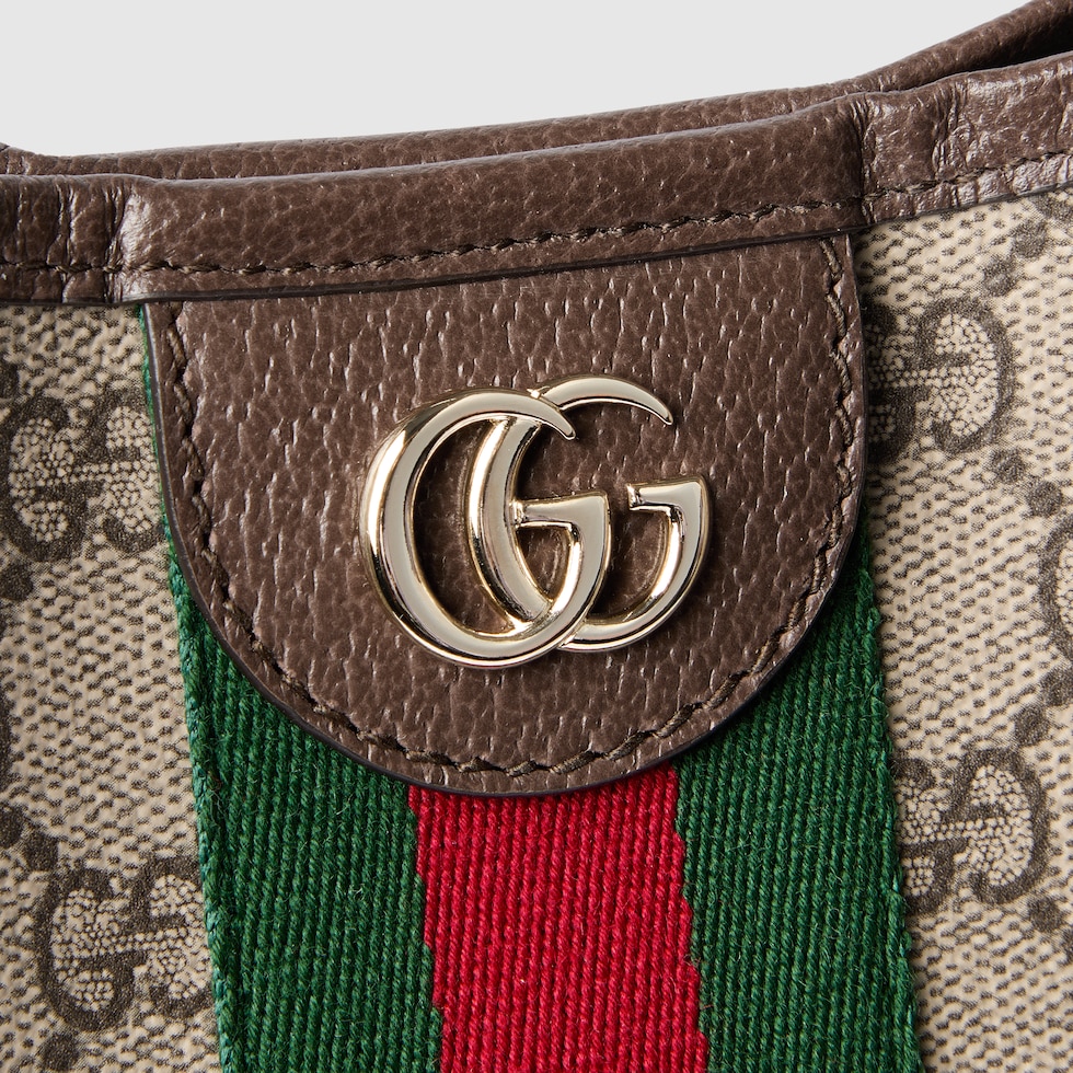 GUCCI バック Ophidia large shoulder bag in beige and brown GG fabric