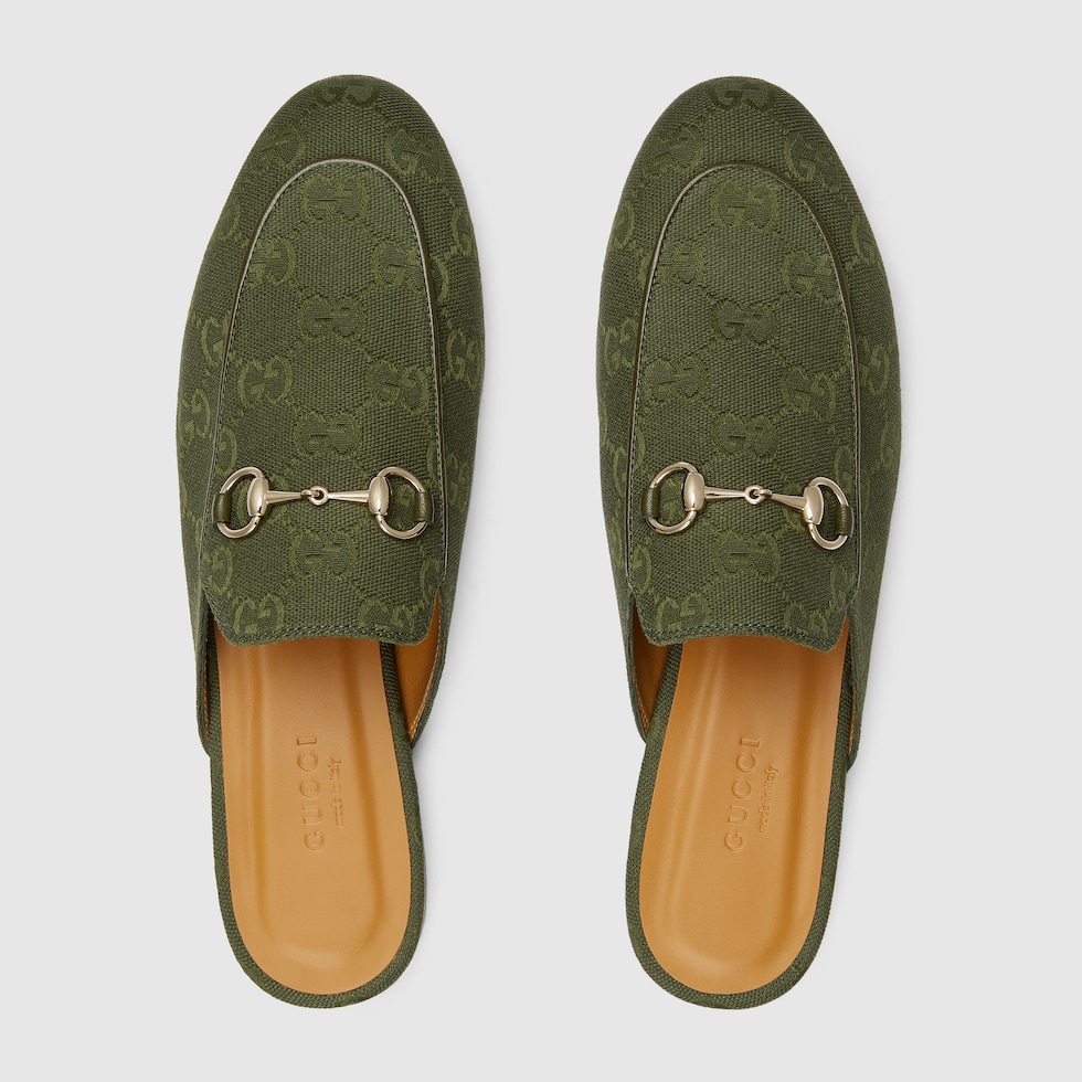 GG SLIPPER PRINCETOWN BLACK CALFSKIN