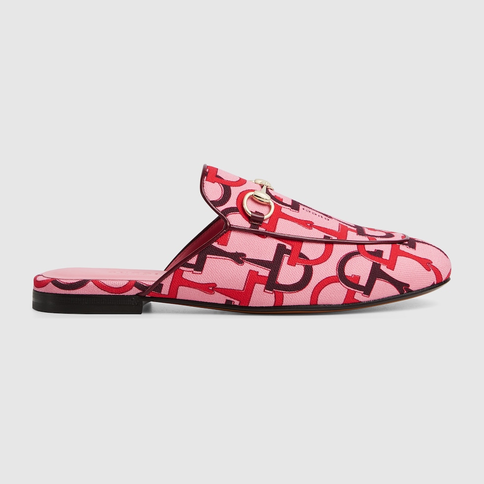 Women's Princetown Leather Slipper In Black | GUCCI® US
