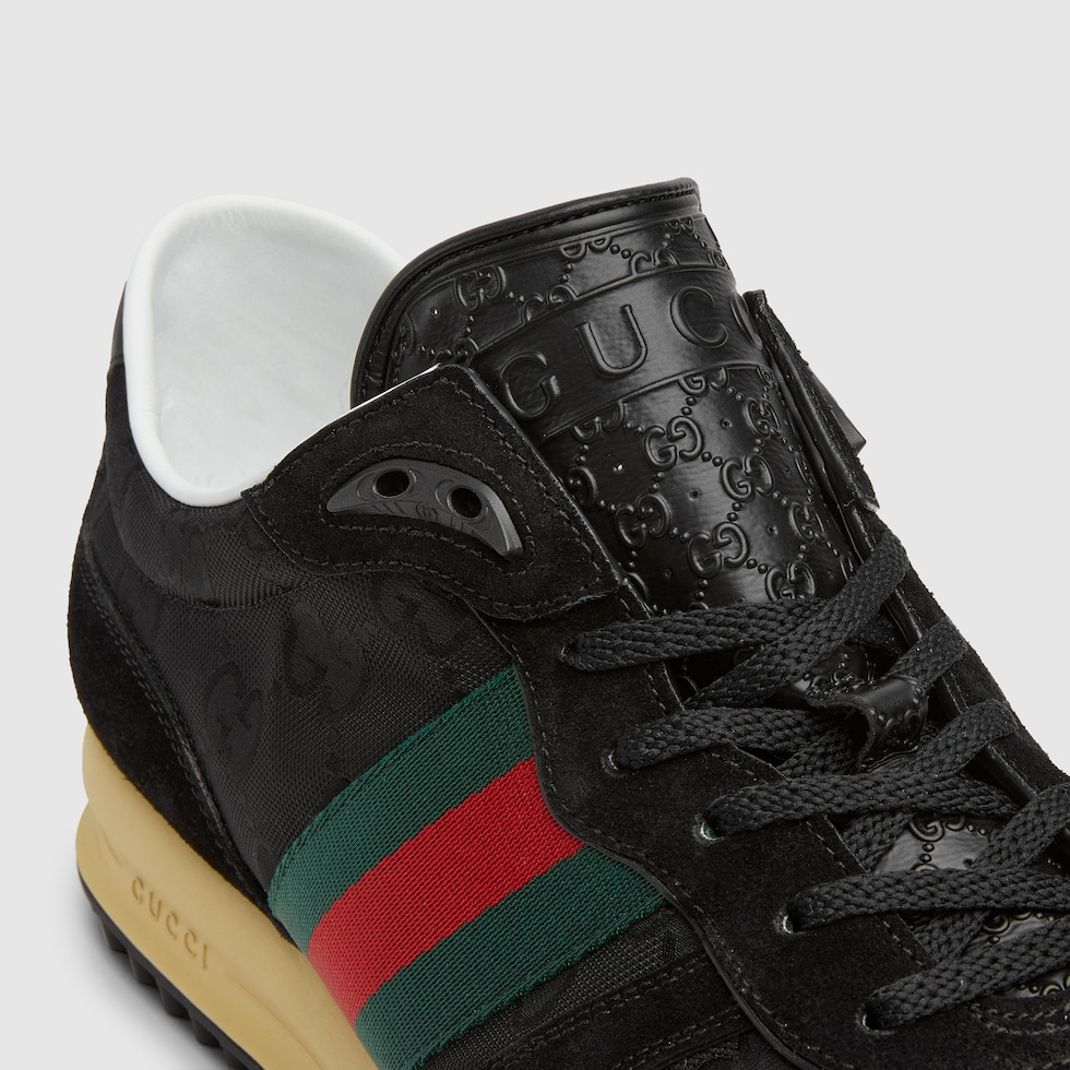 Men's Gucci Re-Motion sneaker in black Original GG canvas