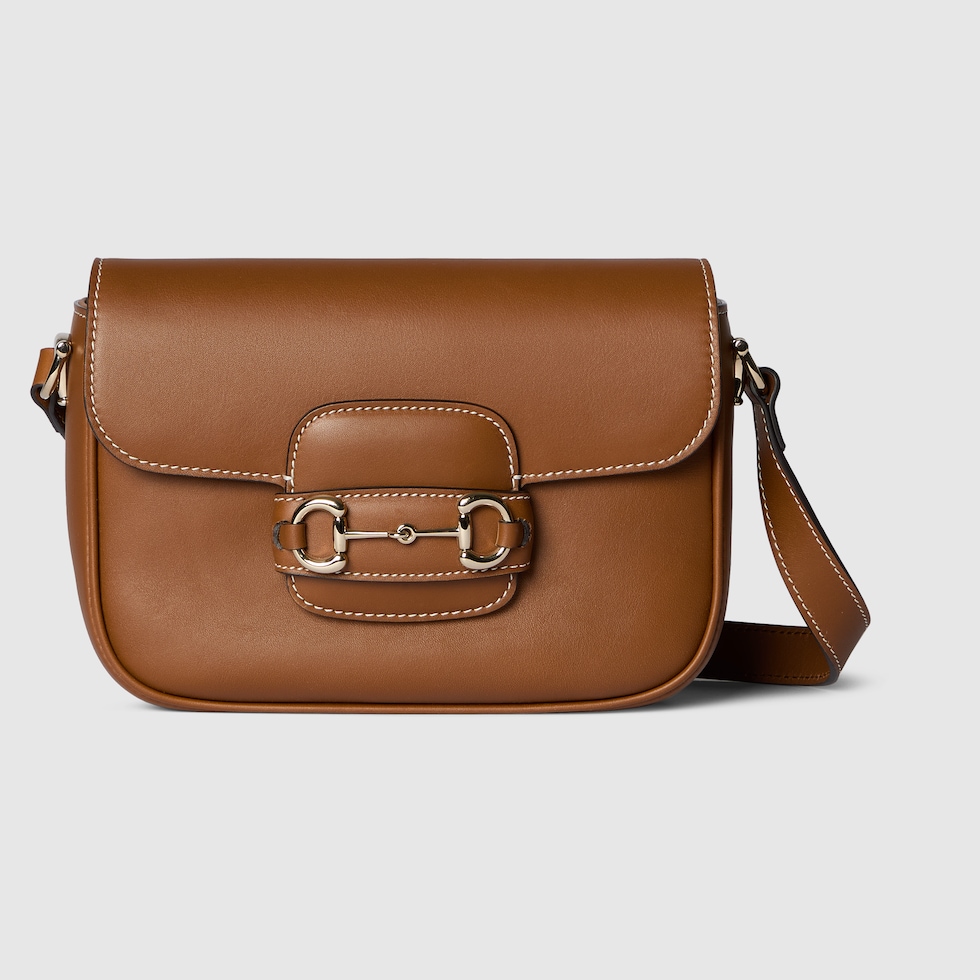 Gucci Horsebit 1955 mini rounded bag in white leather