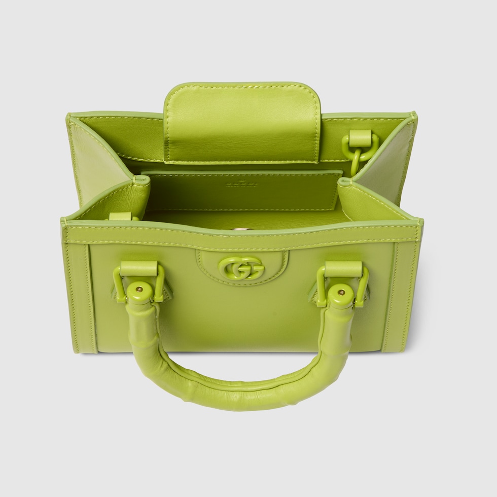 【GUCCI】DIANA SMALL LEATHER SHOULDER BAG GREEN 707449_AAD4C_8821_001_067_0020