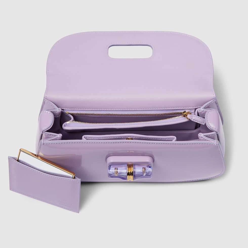 Gucci Bamboo Diva medium bag in lilac leather | GUCCI® US