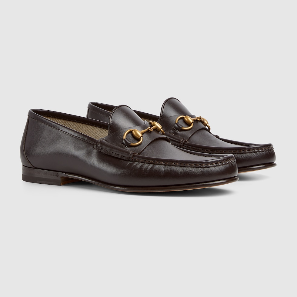 GUCCI　グッチ　ホースビットローファー　ダークブラウン　38 1/2 グッチ ホースビット 1953〕メンズ ローファー ・ダークブラウン