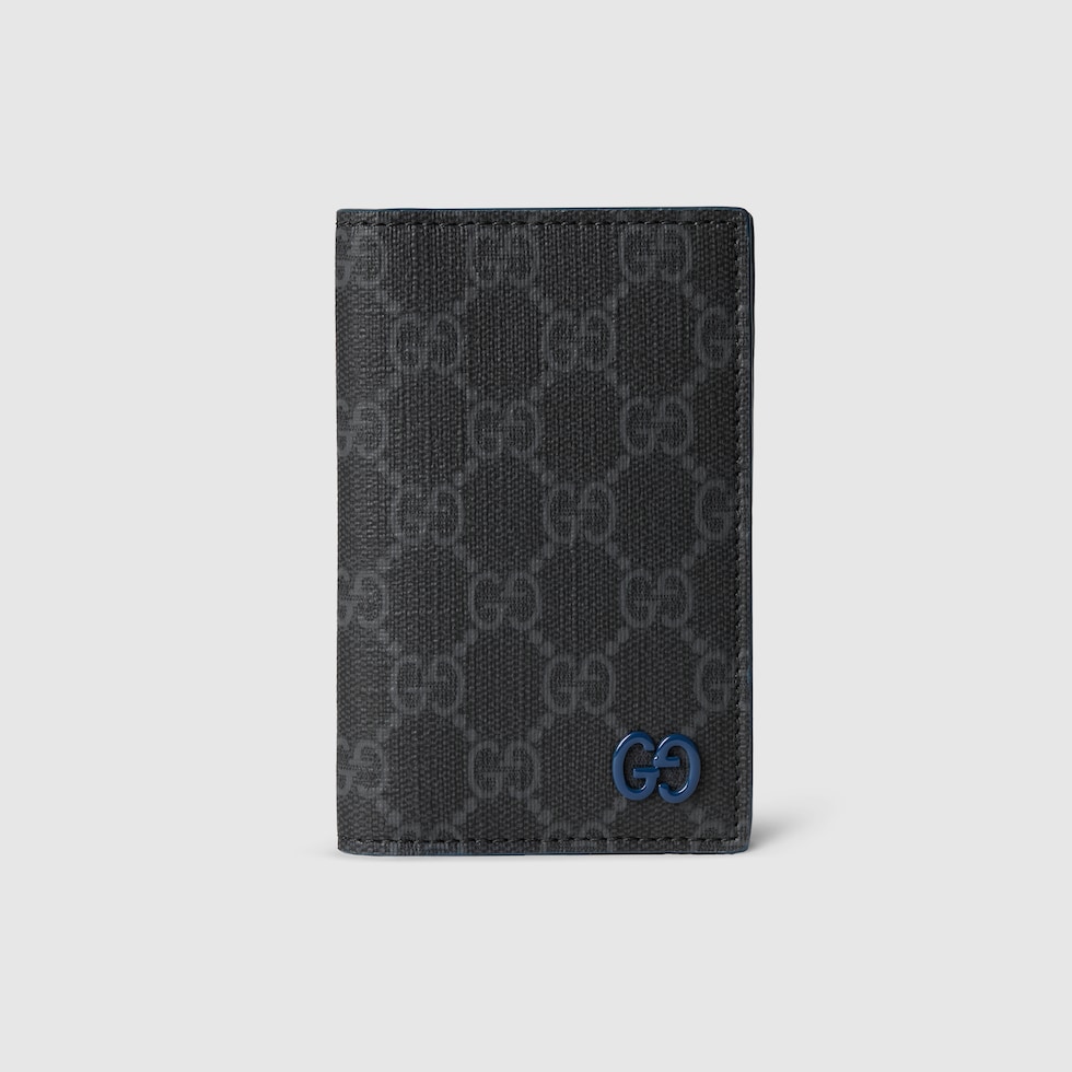 安いそれに目立つ Bi-color GG long card case in black Supreme | GUCCI® Canada ミリタリージャケット