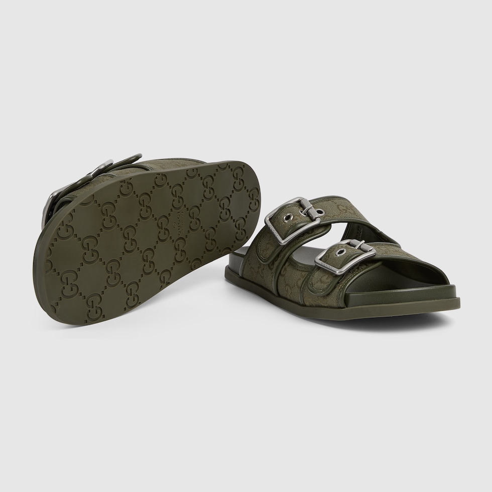 GUCCI(グッチ) パデッドウエブスライドサンダル ブラック