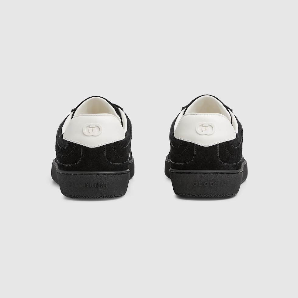 Gucci☆関税込☆G75 スエード&キャンバススニーカー Men's G75 sneaker in black suede | GUCCI® US