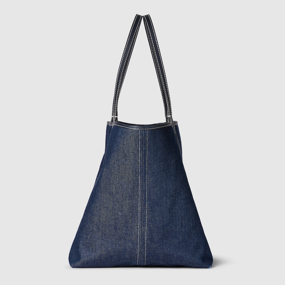 Gucci Totissima large reversible tote bag in dark blue denim