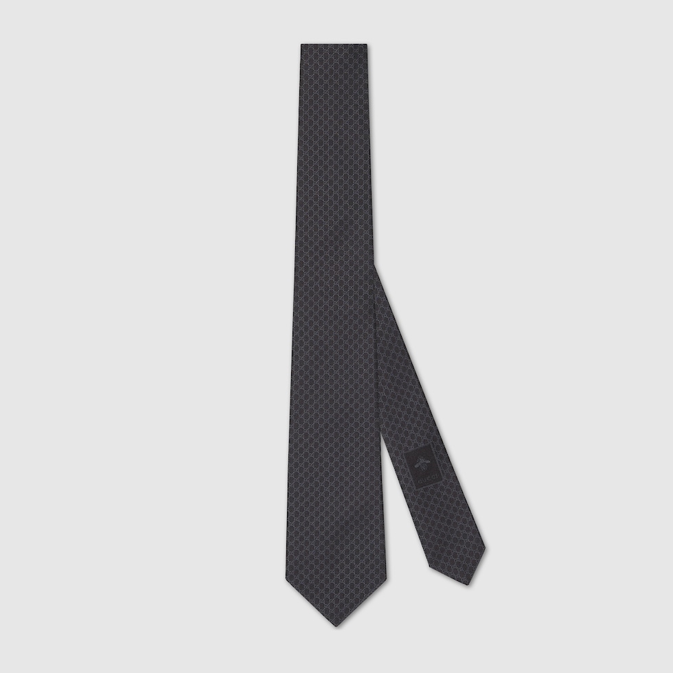GG シルクジャカード ネクタイブラック | GUCCI公式