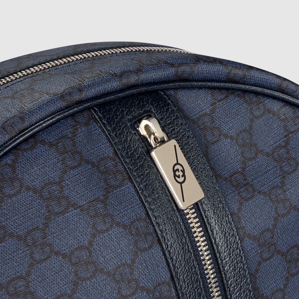 Tennis racket case with Web in dark blue GG Supreme | GUCCI® US