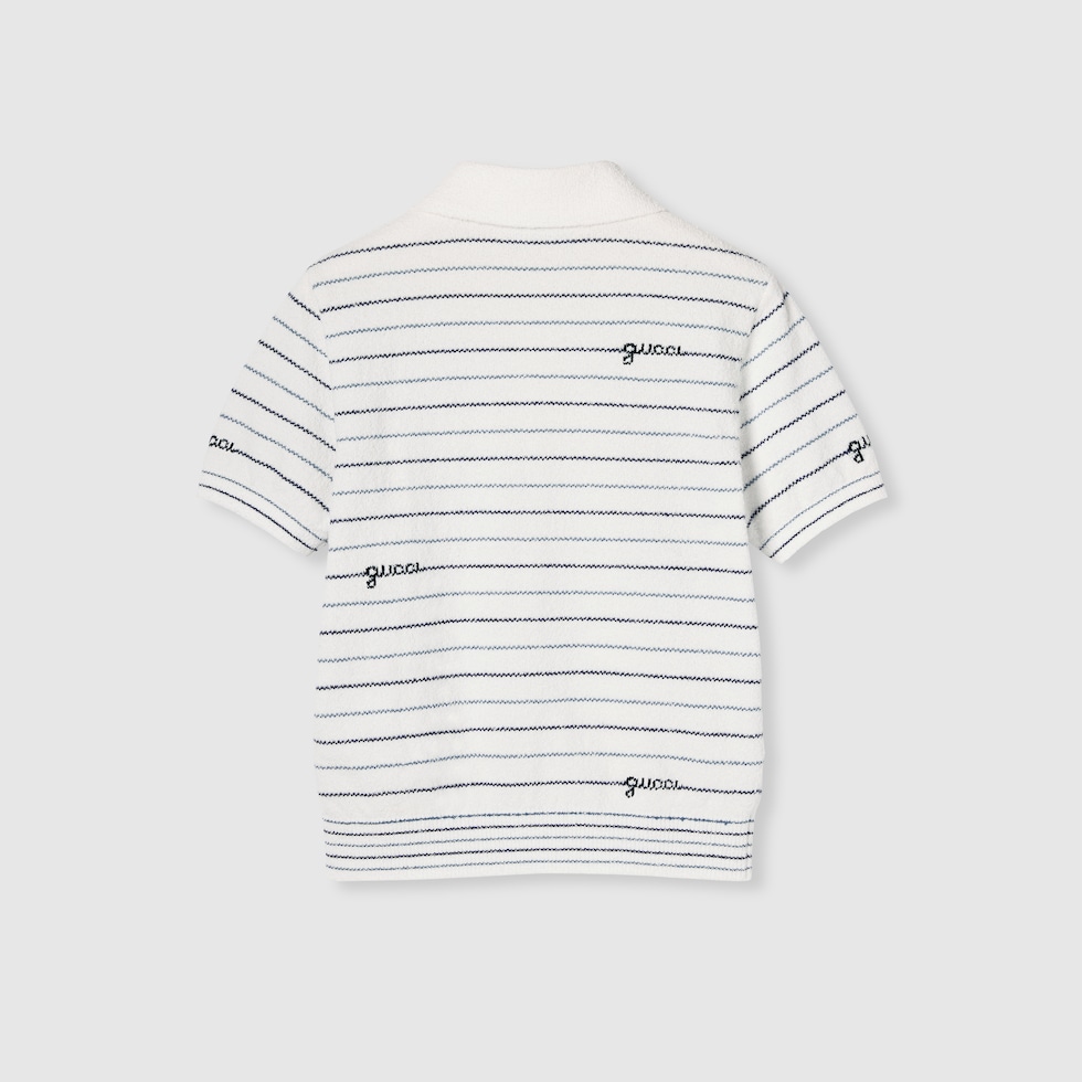 GUCCI ストライプ ポロシャツ 今日特価】Gucci レッドグリーンストライプポロシャツ - メルカリ