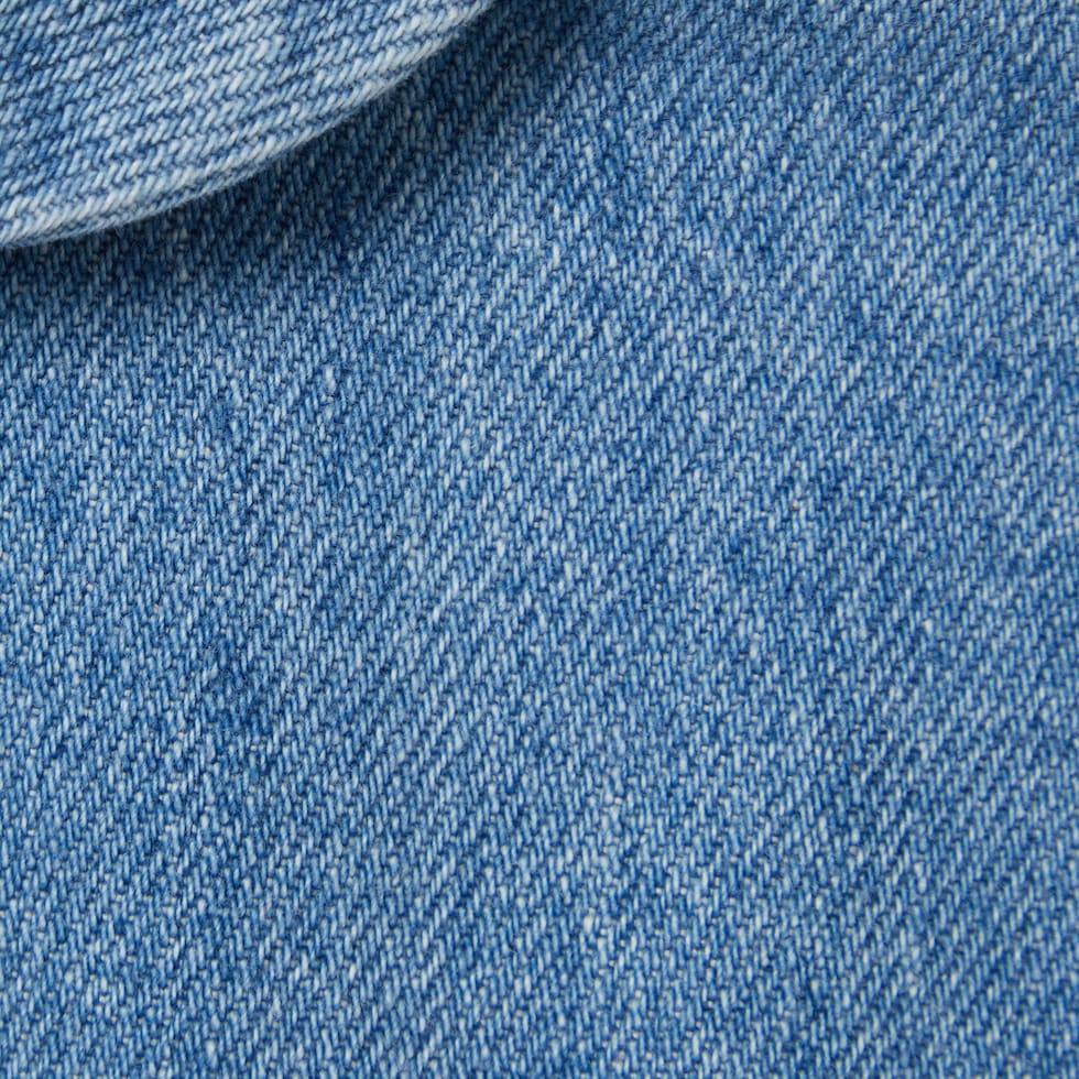 Children's denim dress with Web in light blue GUCCI® US — free download