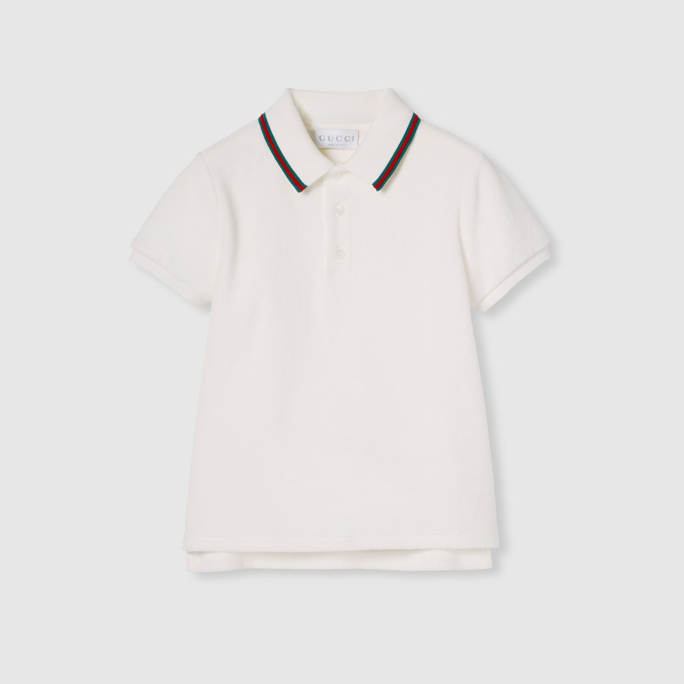 Gucci ポロシャツ　キッズ　グッチ　一度着用12 150 GUCCI グッチ 半袖ポロシャツ サイズ:36m グリーン キッズ 襟