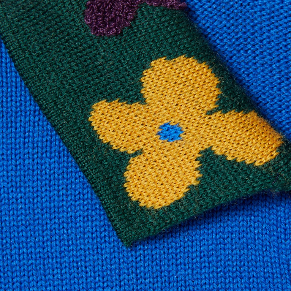 グッチ　ポロシャツ　GUCCI キッズ　刺繍　エンブロイダリー チルドレンズ〕エンブロイダリー ポロシャツ ・ブルー | GUCCI公式