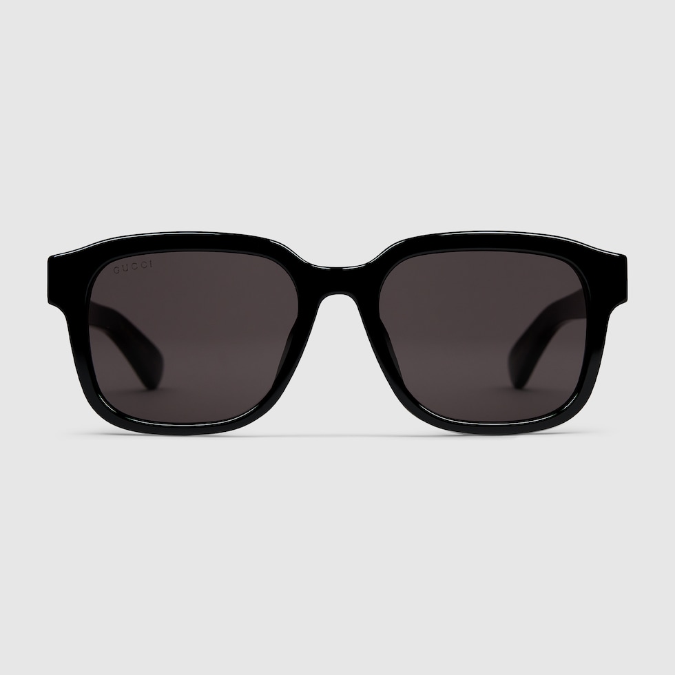サングラス GUCCI Low Nose Bridge Square Sunglasses GG1798SA 001 Gucci GG1798SA 001 Sunglasses - US