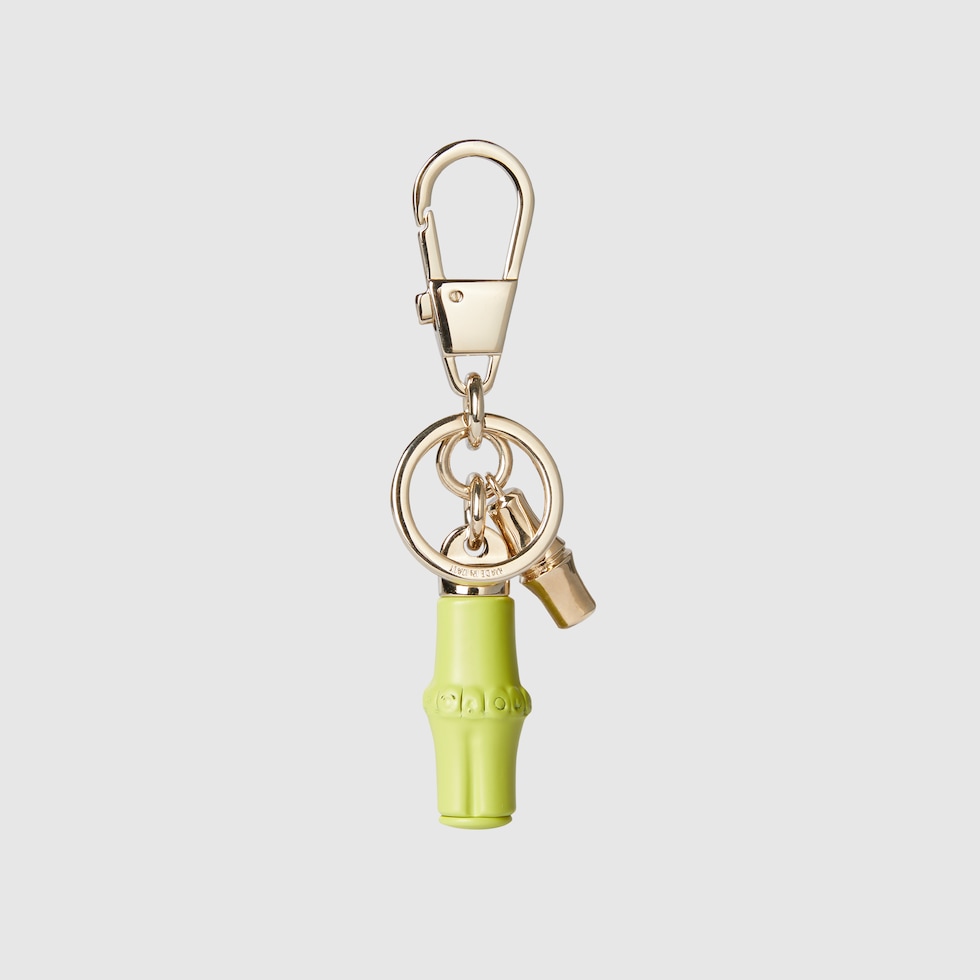 お歳暮 人気 green bright in details bamboo with Keychain varnish US GUCCI® | 小物