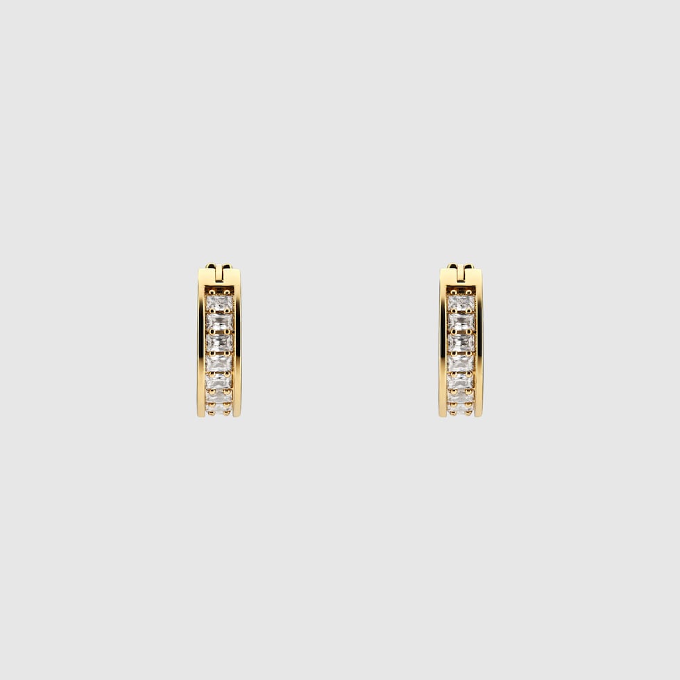 Gucci Blondie crystal mini earrings in light gold-toned Gucci Blondie crystal mini earrings in light gold-toned