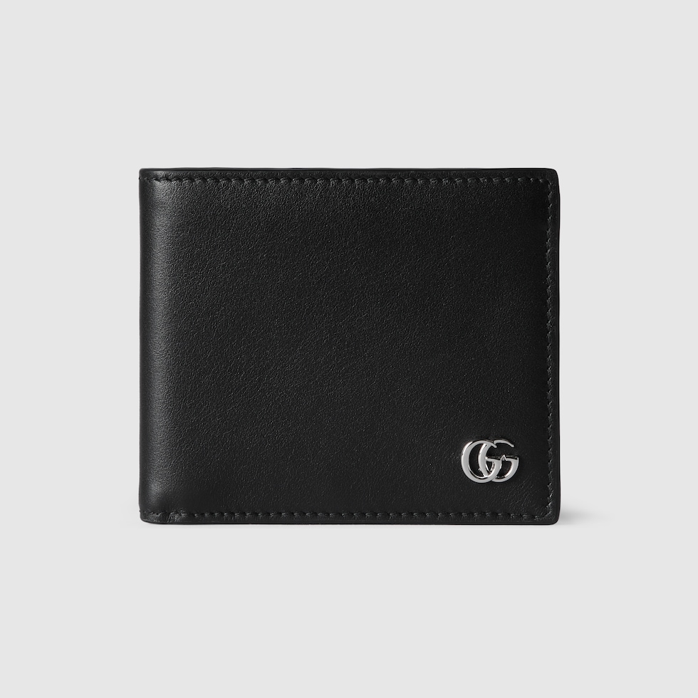 GG Marmont bi-fold wallet in black soft leather | GUCCI® US GG Marmont bi-fold wallet in black soft leather | GUCCI® US