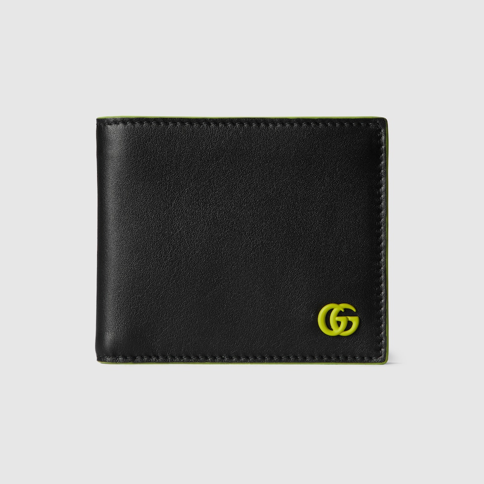 Gucci 2026 GG Marmont Bi-fold Wallet Black Red Leather 280859 main image 1