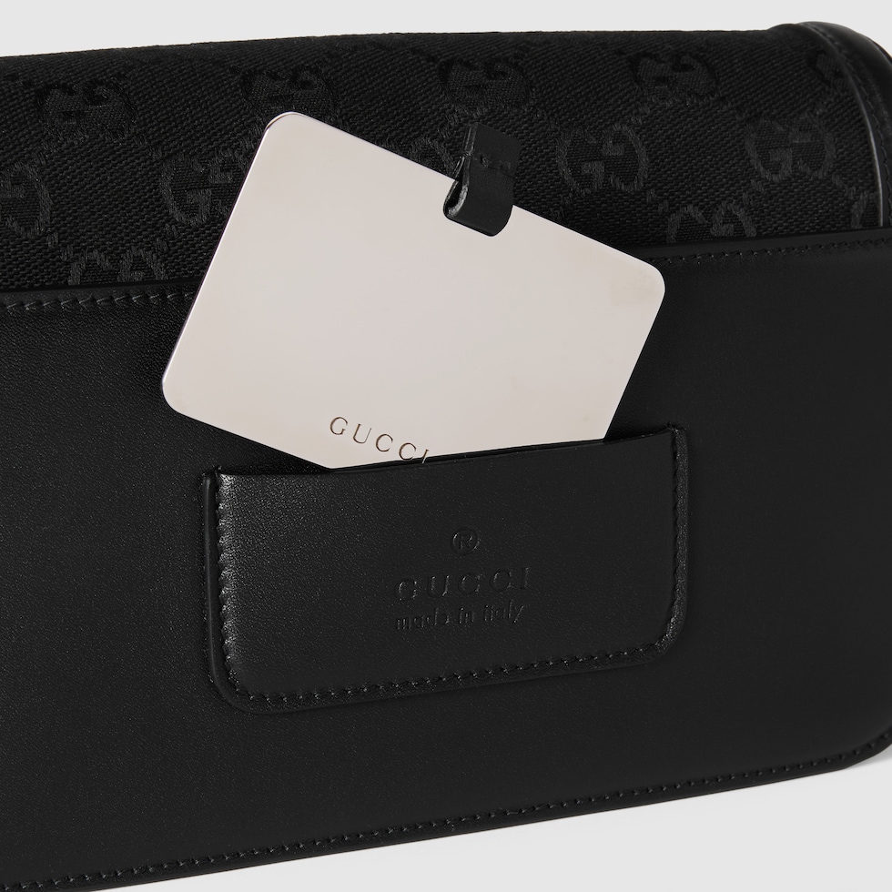 グッチ Go〕スモール ショルダーバッグブラック GGスプリーム グッチ Go〕スモール ショルダーバッグブラック GGスプリーム