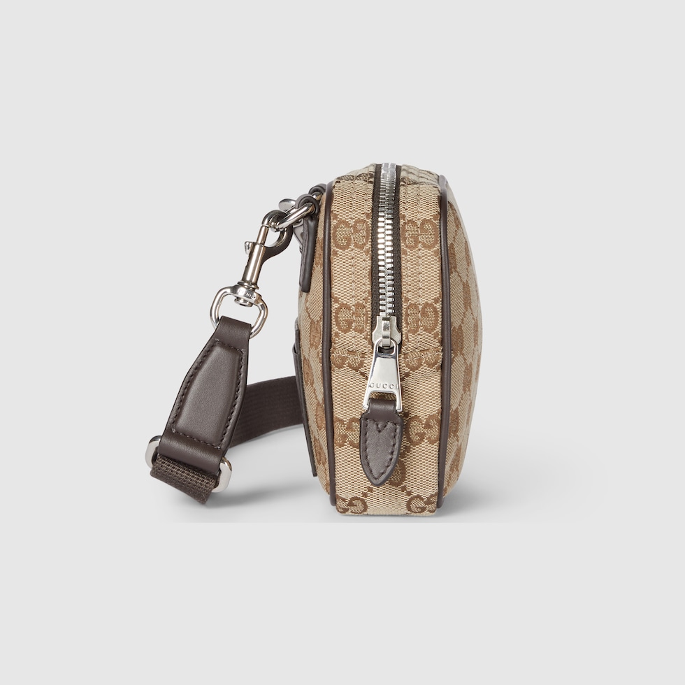GG canvas mini bag in beige and brown GG canvas | GUCCI® US GG canvas mini bag in beige and brown GG canvas | GUCCI® US