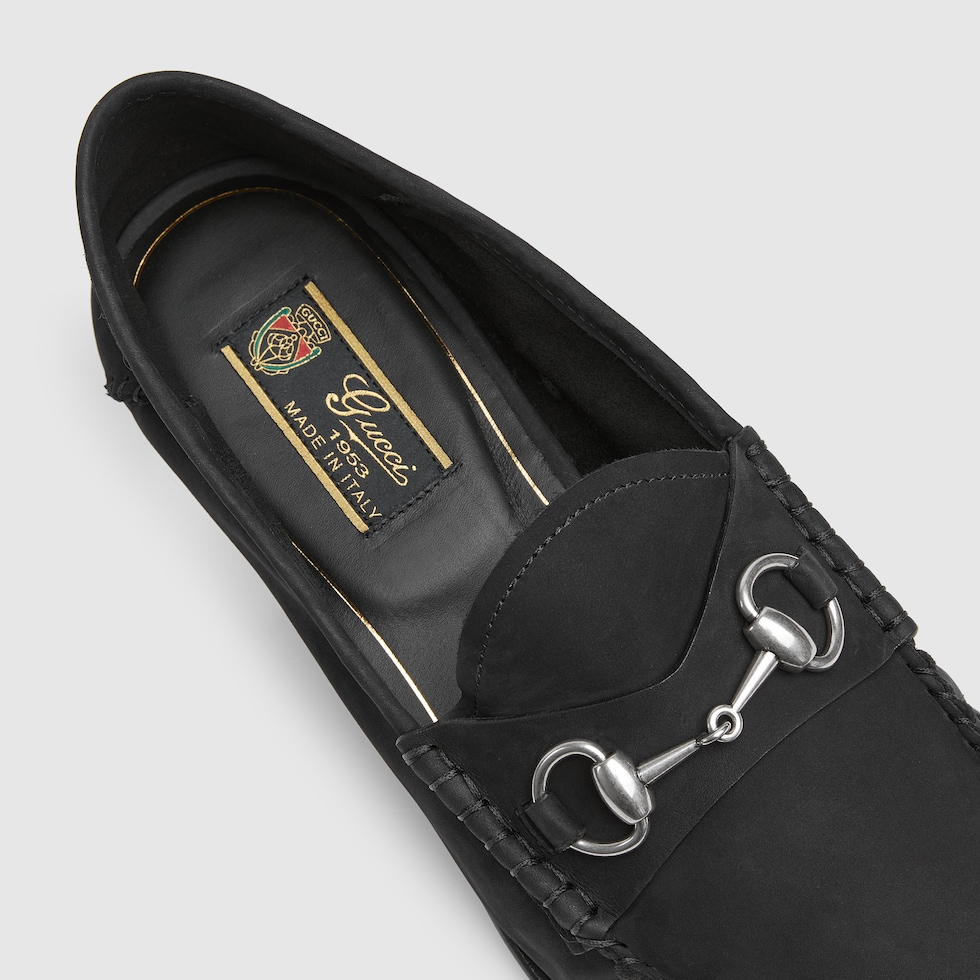 ローファー・オックスフォード GUCCI Black Suede Gigi Loafers Men's Gigi loafer in black suede | GUCCI® US