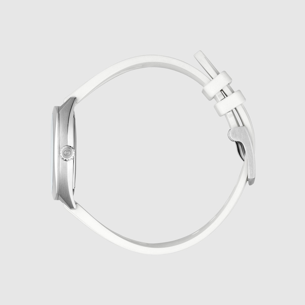 【すぐ届く】Gucci ウォッチ（29 mm） グッチ インターロッキング〕ウォッチ 29 mmホワイト ラバー
