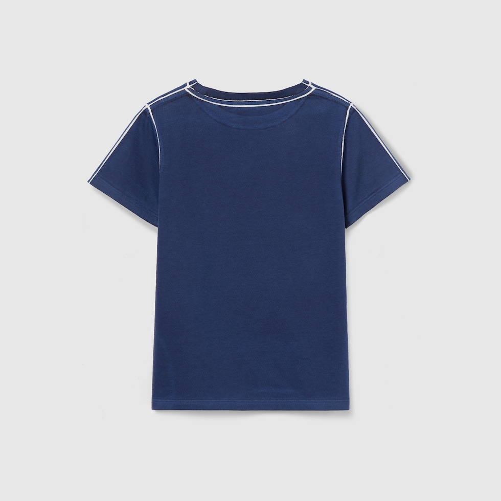 GUCCI　キッズ　半袖 Children's printed cotton T-shirt in black | GUCCI® US