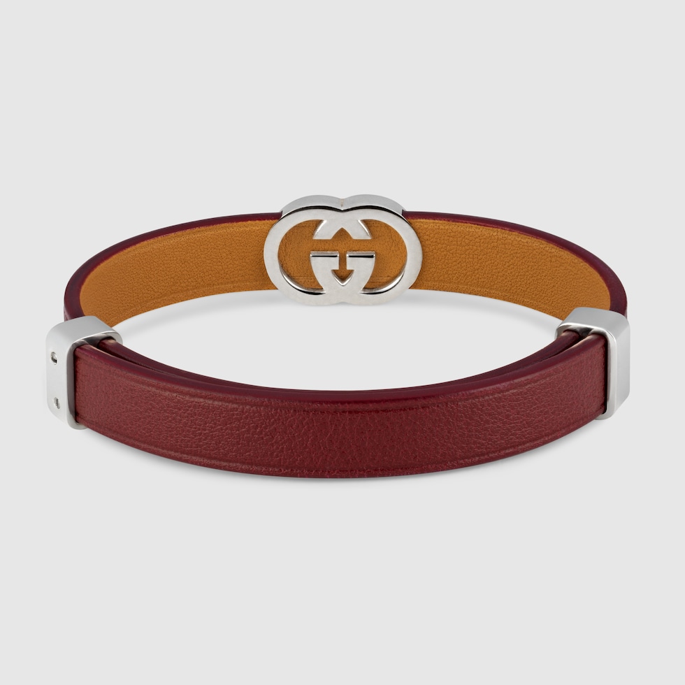 GUCCI レザーブレスレット