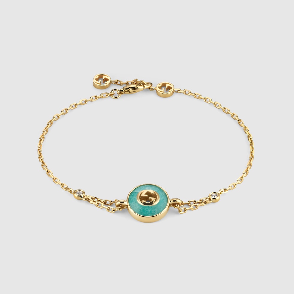 Gucci Interlocking 18k chain bracelet in 18k yellow gold