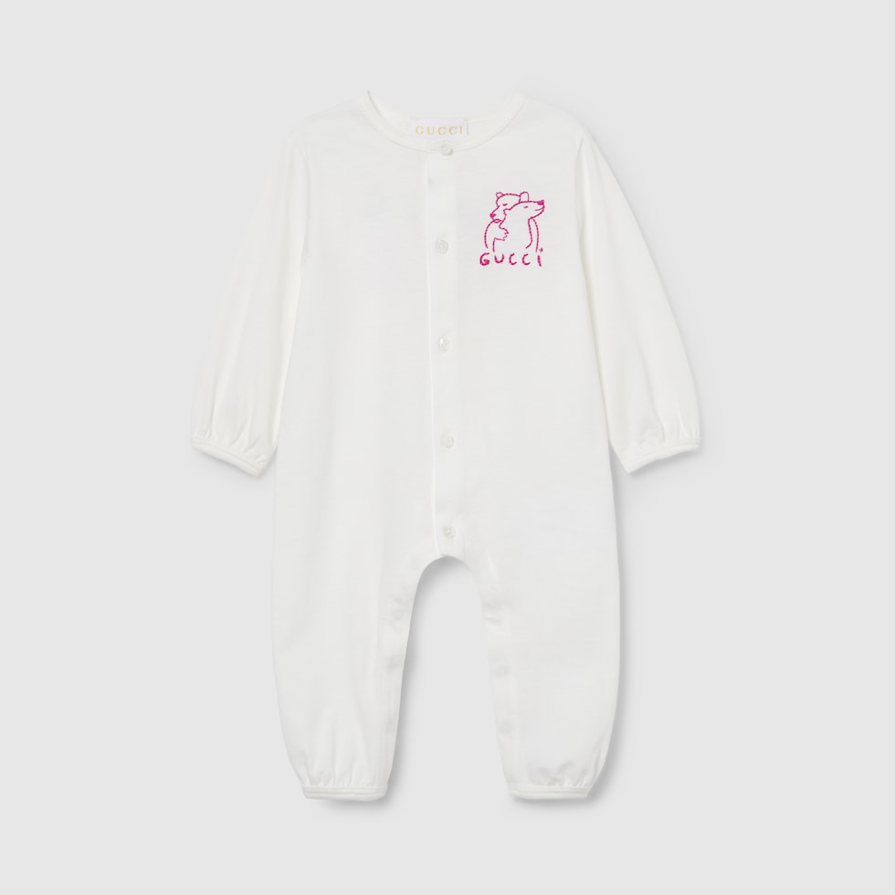 GUCCI ベビー　ワンピース　80 ベビー〕プリント コットン ワンピースホワイト | GUCCI公式