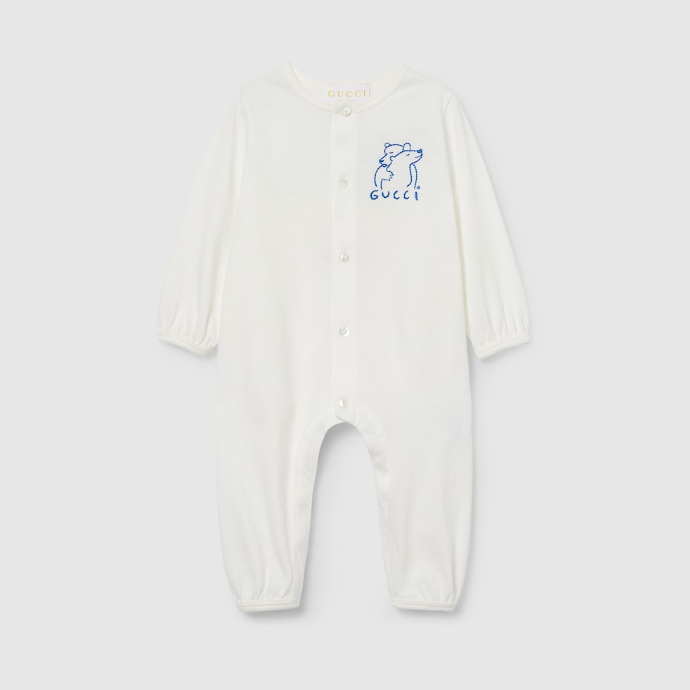 ベビー〕プリント コットン ワンピースホワイト | GUCCI公式