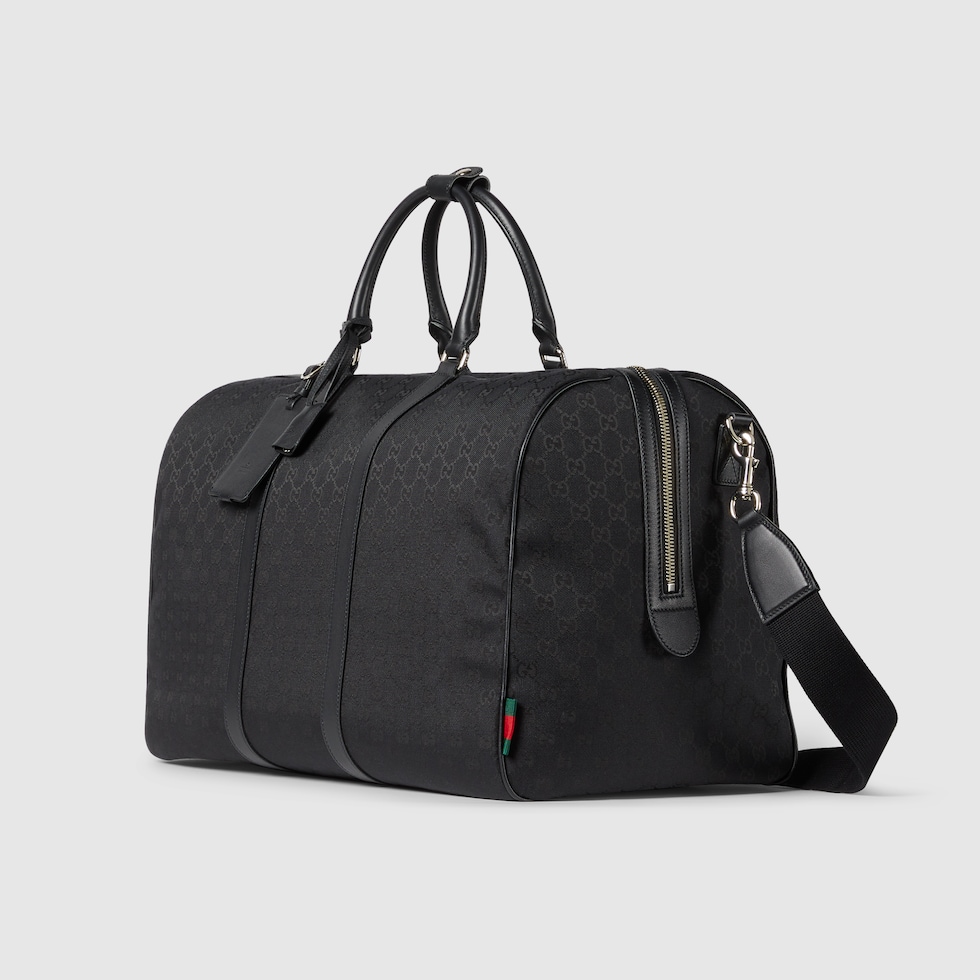 アトリエGG Ｗaffleparty GG canvas large duffle bag in black GG canvas | GUCCI® US